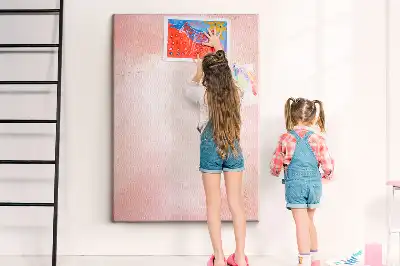 Korktafel Rosa Marmor