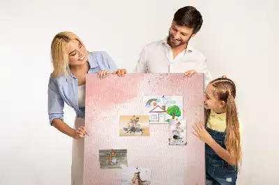 Korktafel Rosa Marmor