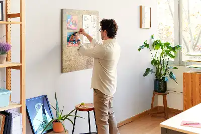 Korktafel mit exotischem Urlaubsmotiv einer Palme