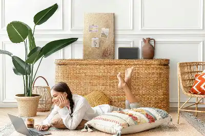 Korktafel mit exotischem Urlaubsmotiv einer Palme