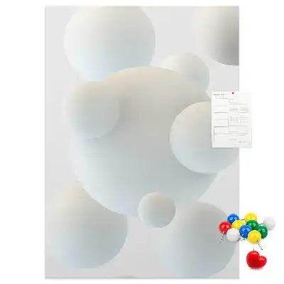 Pinnwand Kork Abstraktion eines Sportballs