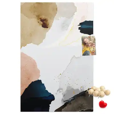 Pinnwand Kork Aquarell-Abstraktion