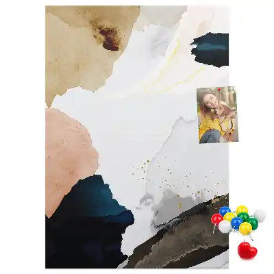 Pinnwand Kork Aquarell-Abstraktion