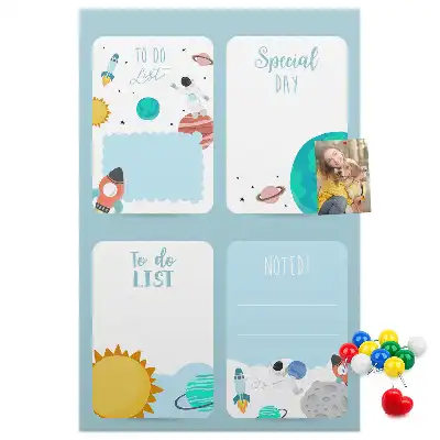 Pinnwand Kork Galaxy Theme Planner