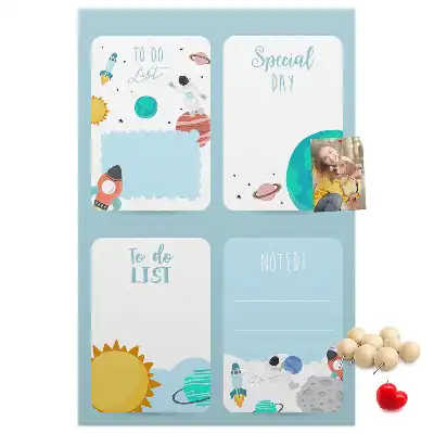 Pinnwand Kork Galaxy Theme Planner