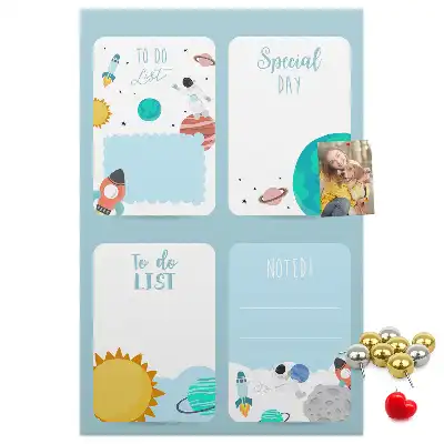 Pinnwand Kork Galaxy Theme Planner