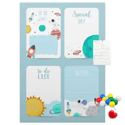 Pinnwand Kork Galaxy Theme Planner