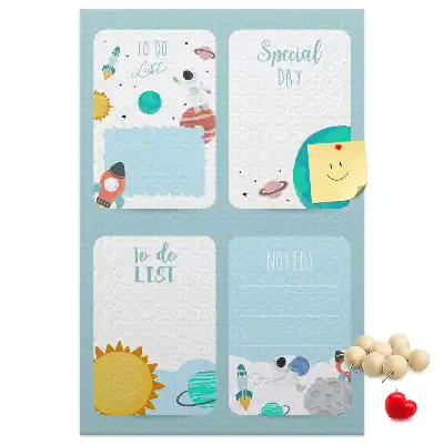 Pinnwand Kork Galaxy Theme Planner