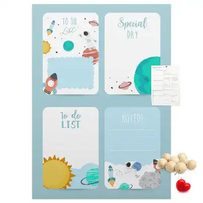 Pinnwand Kork Galaxy Theme Planner