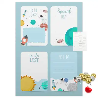 Pinnwand Kork Galaxy Theme Planner
