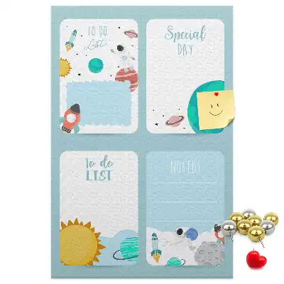 Pinnwand Kork Galaxy Theme Planner