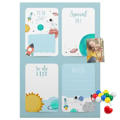 Pinnwand Kork Galaxy Theme Planner