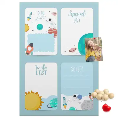 Pinnwand Kork Galaxy Theme Planner