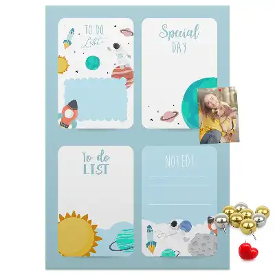 Pinnwand Kork Galaxy Theme Planner
