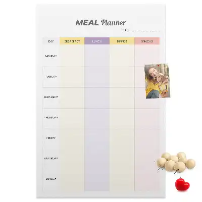 Pinnwand Kork Ernährungsplan
