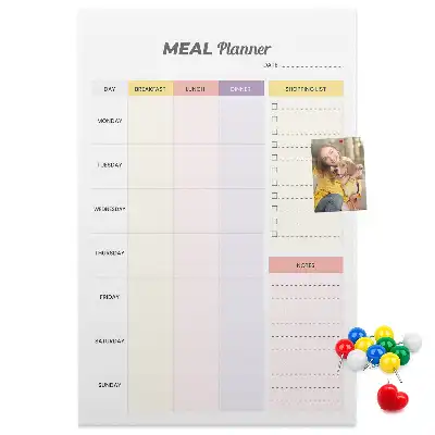 Korktafel Ernährungsplaner