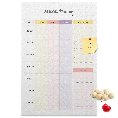 Korktafel Ernährungsplaner