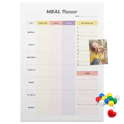 Korktafel Ernährungsplaner