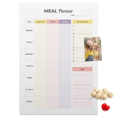 Korktafel Ernährungsplaner