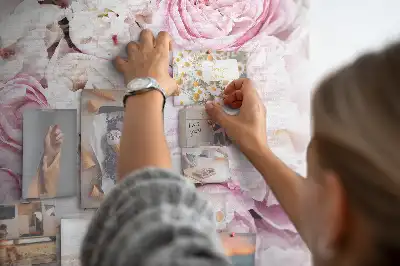 Korktafel Rosenblüten