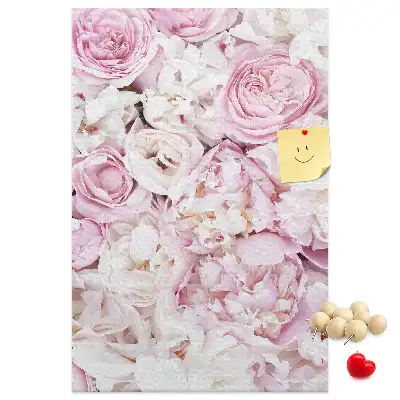 Korktafel Rosenblüten