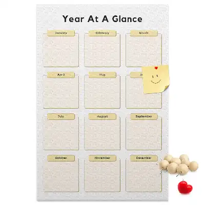 Pinnwand Kork Jahreskalender