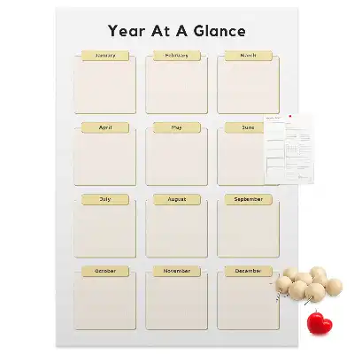 Pinnwand Kork Jahreskalender