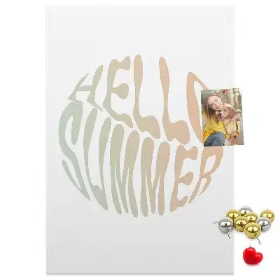 Korktafel Willkommen zur Sommeranmeldung