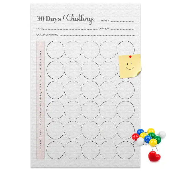 Korktafel 30-Tage-Challenge