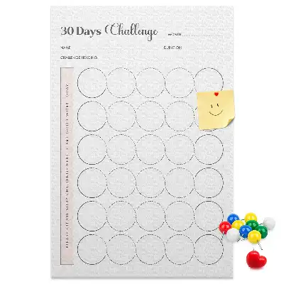 Korktafel 30-Tage-Challenge
