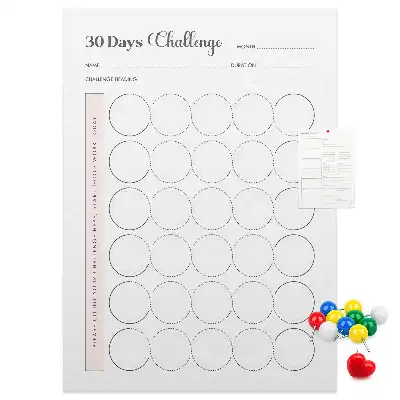 Korktafel 30-Tage-Challenge