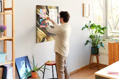 Pinnwand Kork Abstrakte Linien