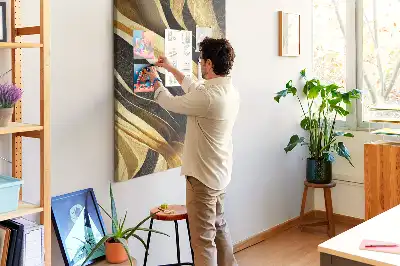 Pinnwand Kork Abstrakte Linien