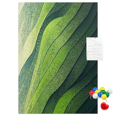 Pinnwand Kork Natürliche Landschaftslinien