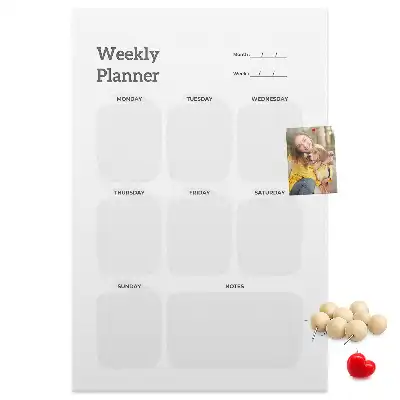 Pinnwand Kork Wochenplaner