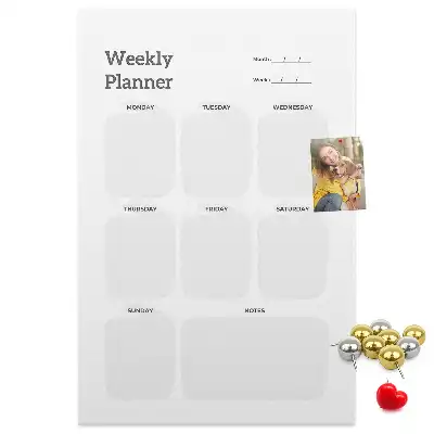 Pinnwand Kork Wochenplaner