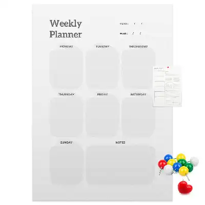 Pinnwand Kork Wochenplaner
