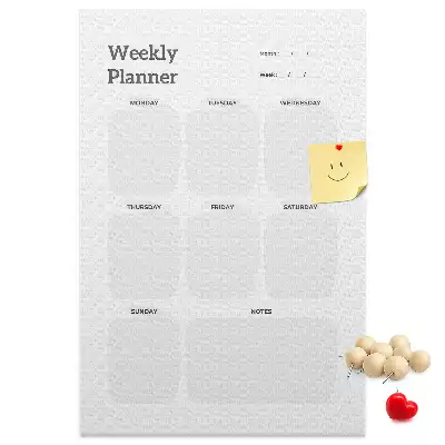 Pinnwand Kork Wochenplaner