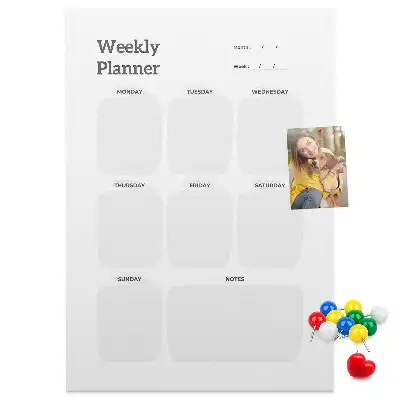 Pinnwand Kork Wochenplaner
