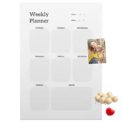 Pinnwand Kork Wochenplaner
