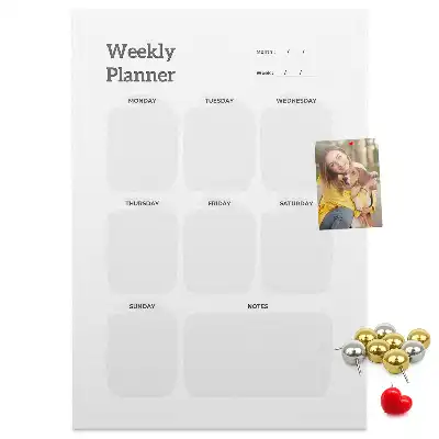 Pinnwand Kork Wochenplaner