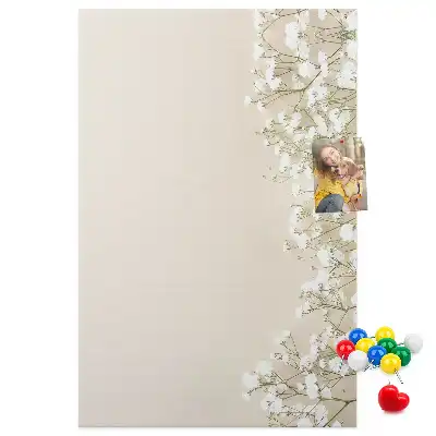 Pinnwand Kork Zarte Blüten