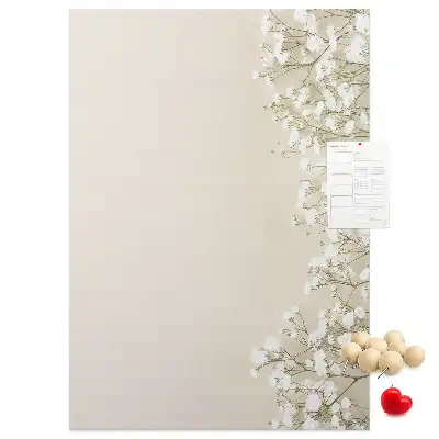 Pinnwand Kork Zarte Blüten