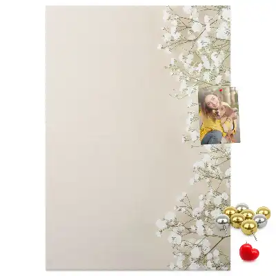 Pinnwand Kork Zarte Blüten