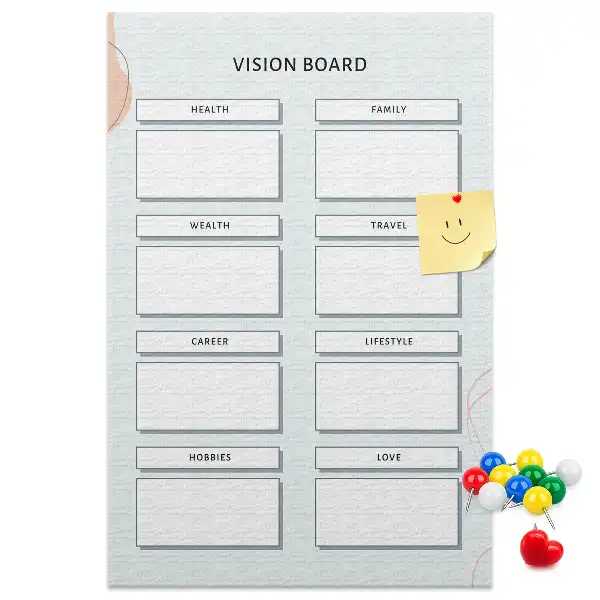 Korktafel Gesundheitsplaner