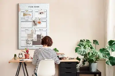 Korktafel Gesundheitsplaner