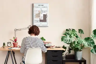 Korktafel Gesundheitsplaner