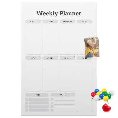 Korktafel Wochenplan