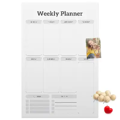 Korktafel Wochenplan