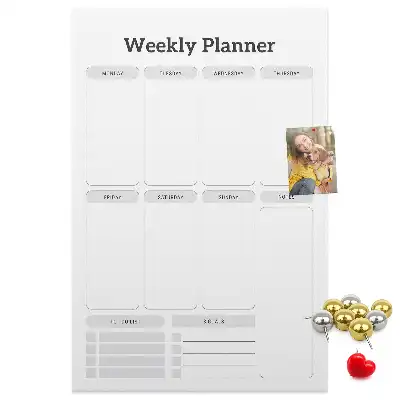 Korktafel Wochenplan